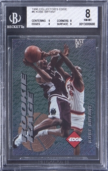 1996-97 Collectors Edge Rookie Rage #6 Kobe Bryant Rookie Card - BGS NM-MT 8